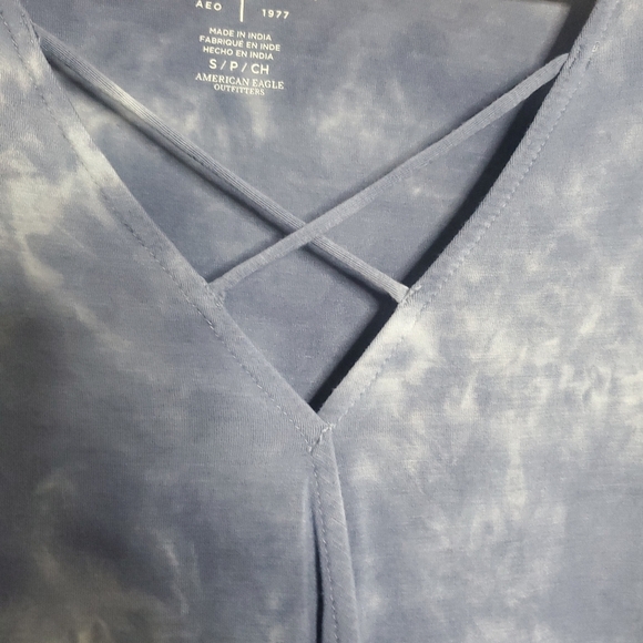 American Eagle Soft & Sexy Women Tie Dye Top Size Small Pullover Boho Fairycore - Picture 8 of 10